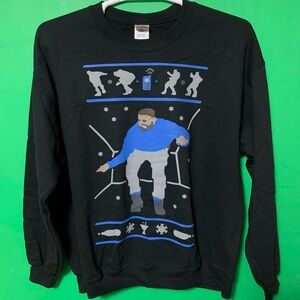 Drake Hotline Bling Ugly Christmas Style Crewneck Sweater Sweatshirt
